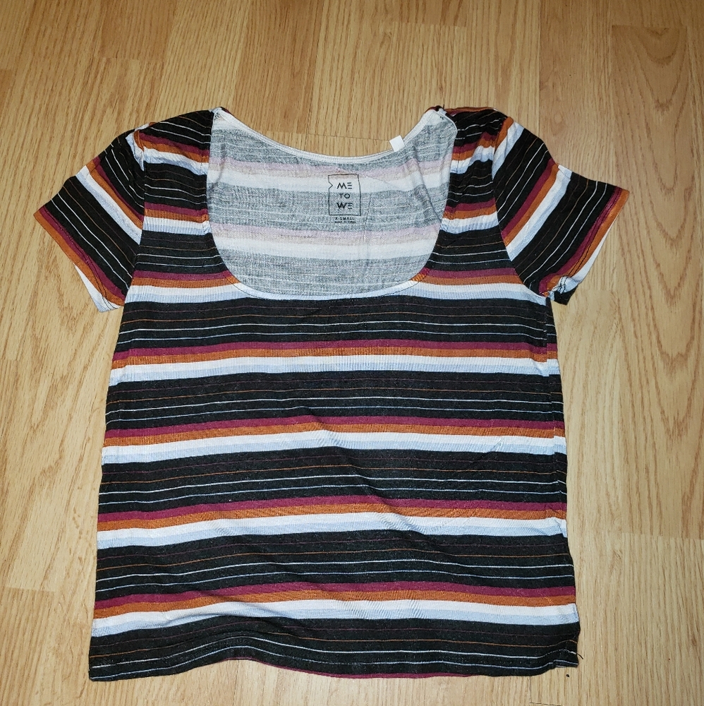 RETRO STRIPPED CROP TOP